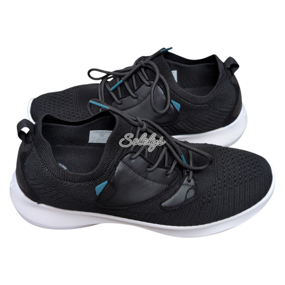 Vessi Everyday Move Mens 12 Waterproof Onyx Black White Knit Dyma-Tex Sneaker - Picture 10 of 10
